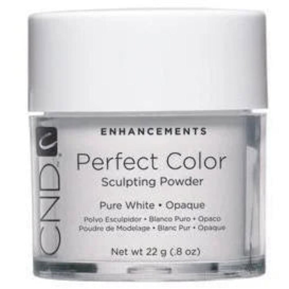 CND Perfect Colour Powder 0.8Oz - Pure White Opaque