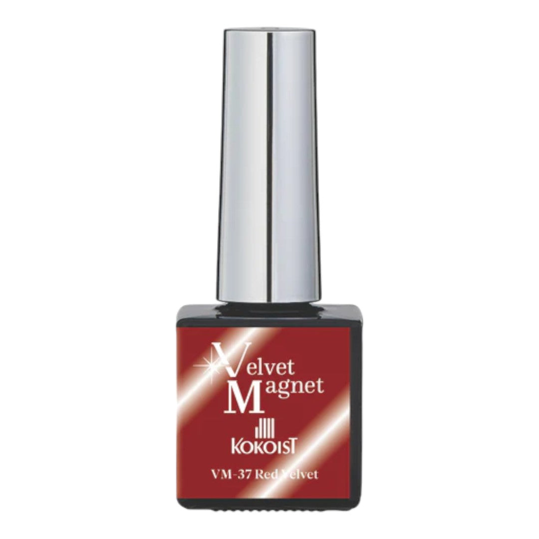 Kokoist Velvet Magnet Red Velvet VM37, red cat eye nails, kokoist canada, kokoist usa