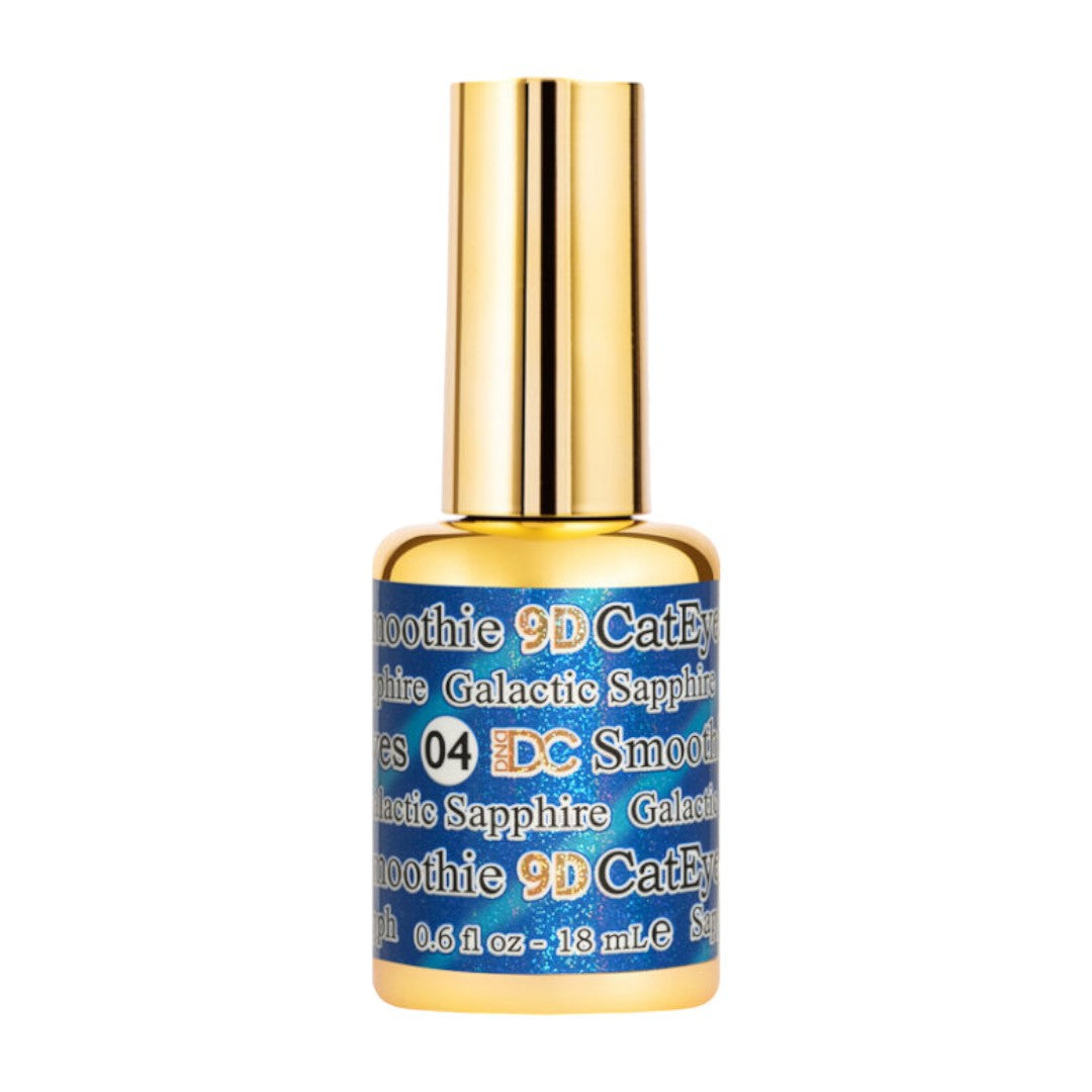 DND DC 9D Cat Eye Gel Polish - Galactic Sapphire #04