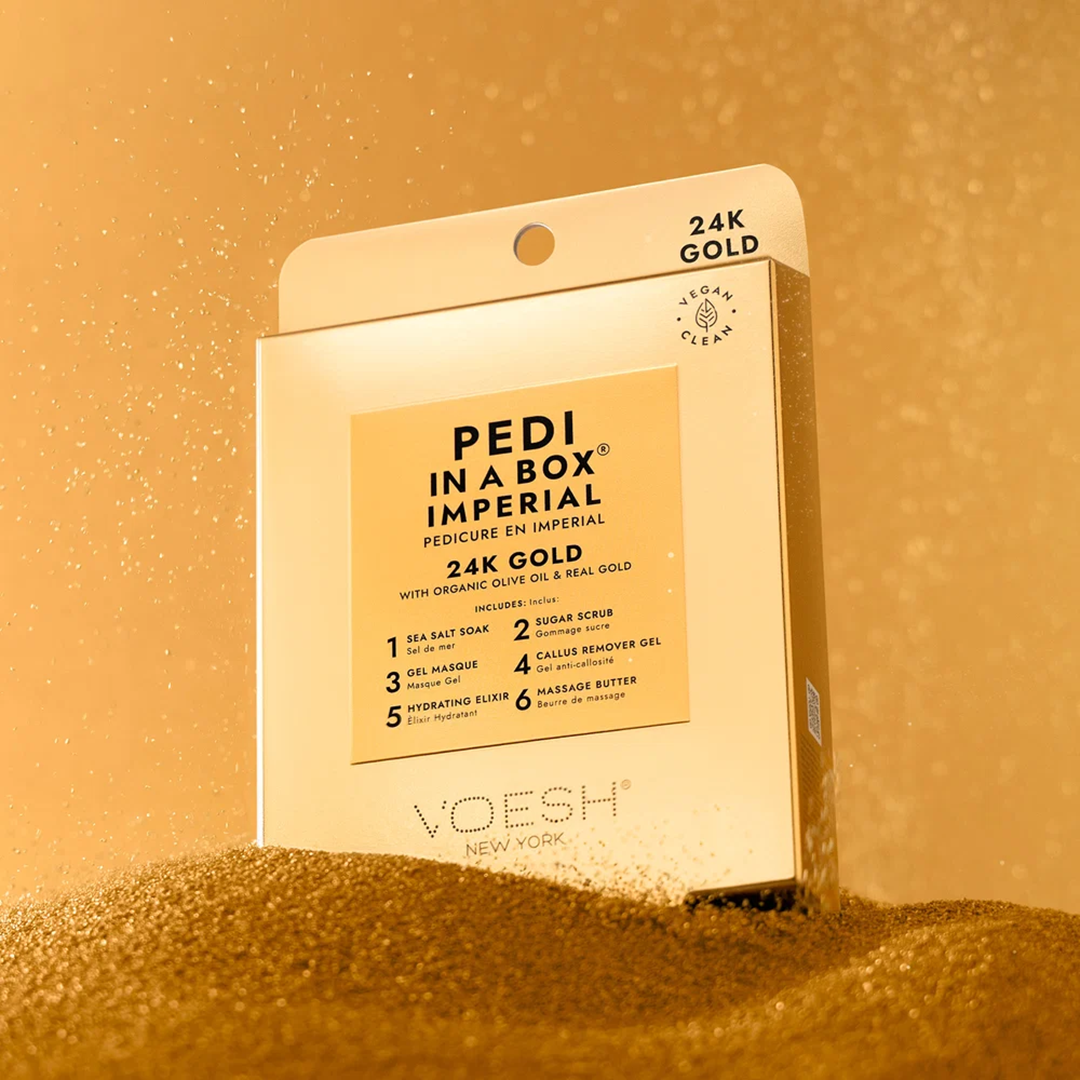 Voesh 6In1 Pedi In A Box - Imperial 24K Gold