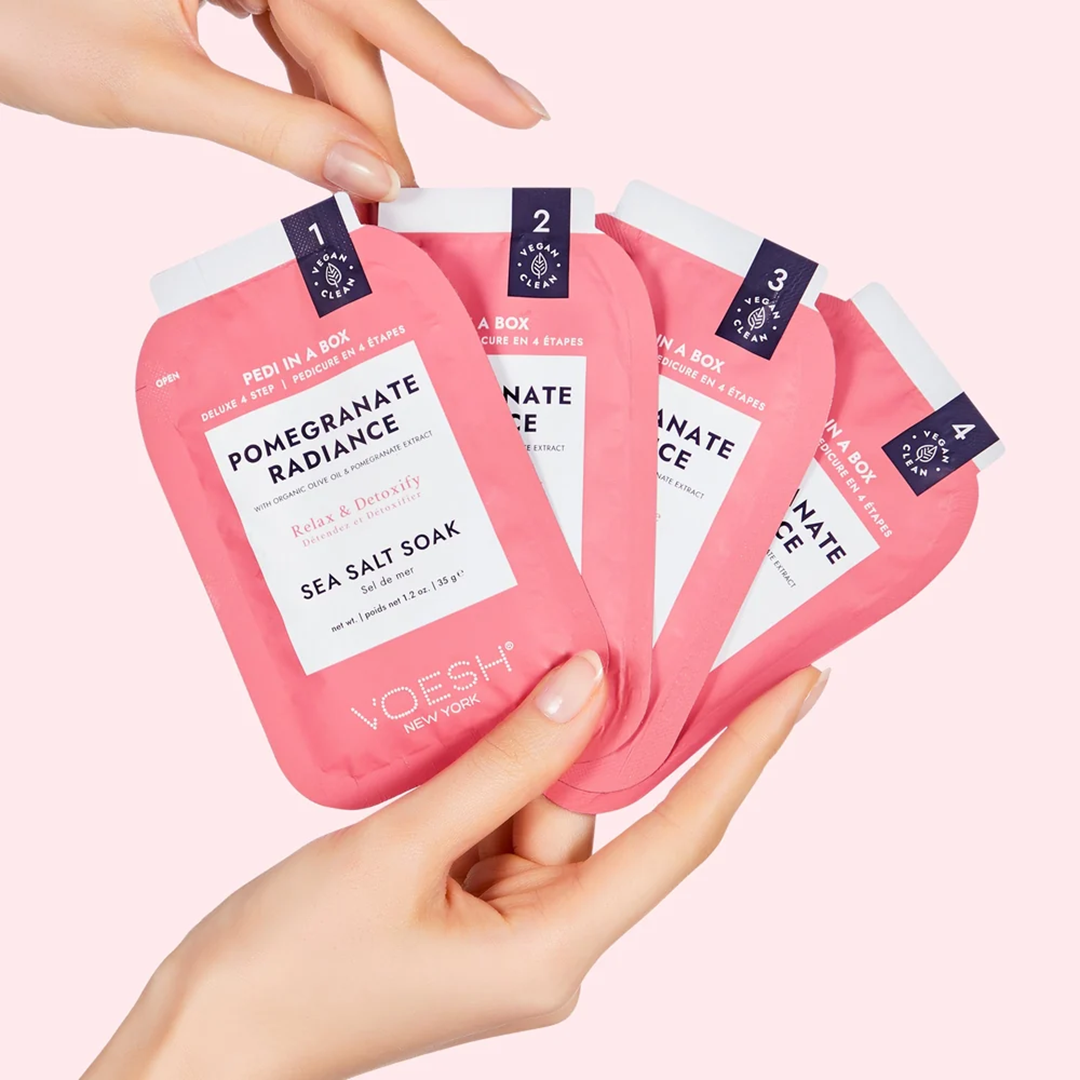 Voesh 4In1 Pedi In A Box - Pomegranate Radiance #VPC208POM
