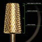 Startool Nail Drill Bits - 3In1 Chamfer STXX Double Extra Coarse Grit 3/32 Gold