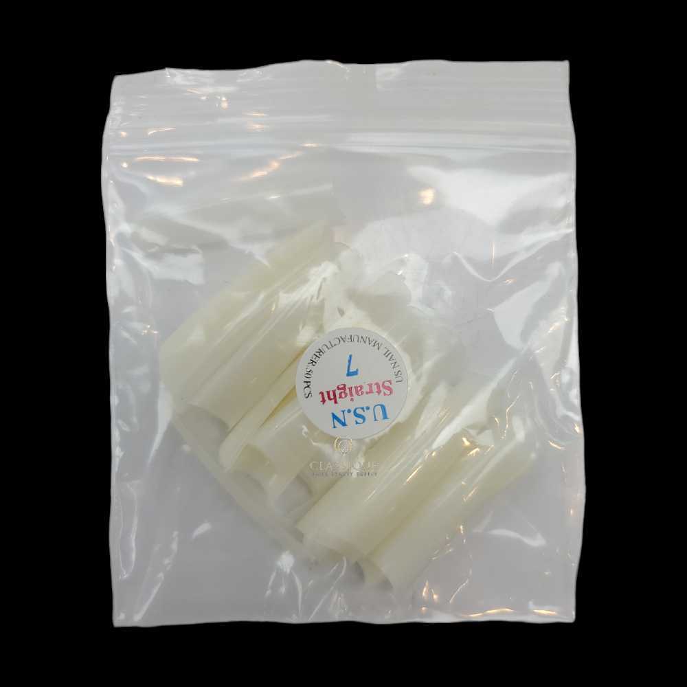 USN Nail Tips - Natural Straight (Bag Of 50)