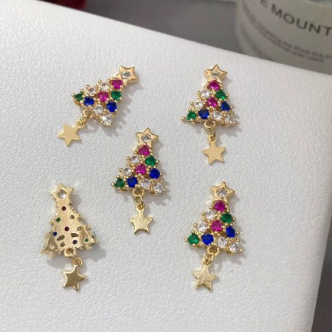 CNBS Nail Charms - Christmas Tree (5pcs)