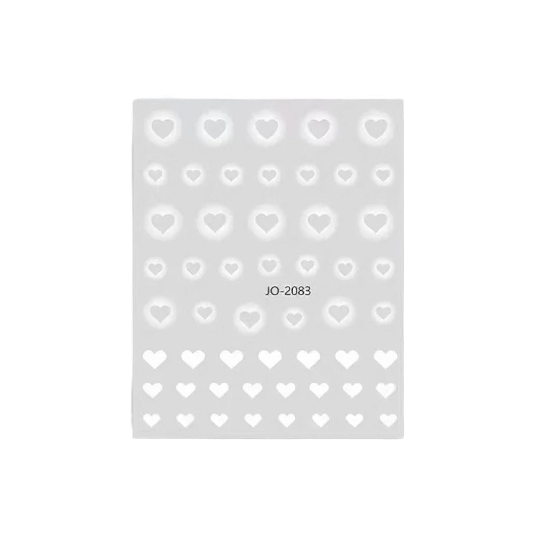 CNBS Nail Stickers - Ombre Hearts #JO2083