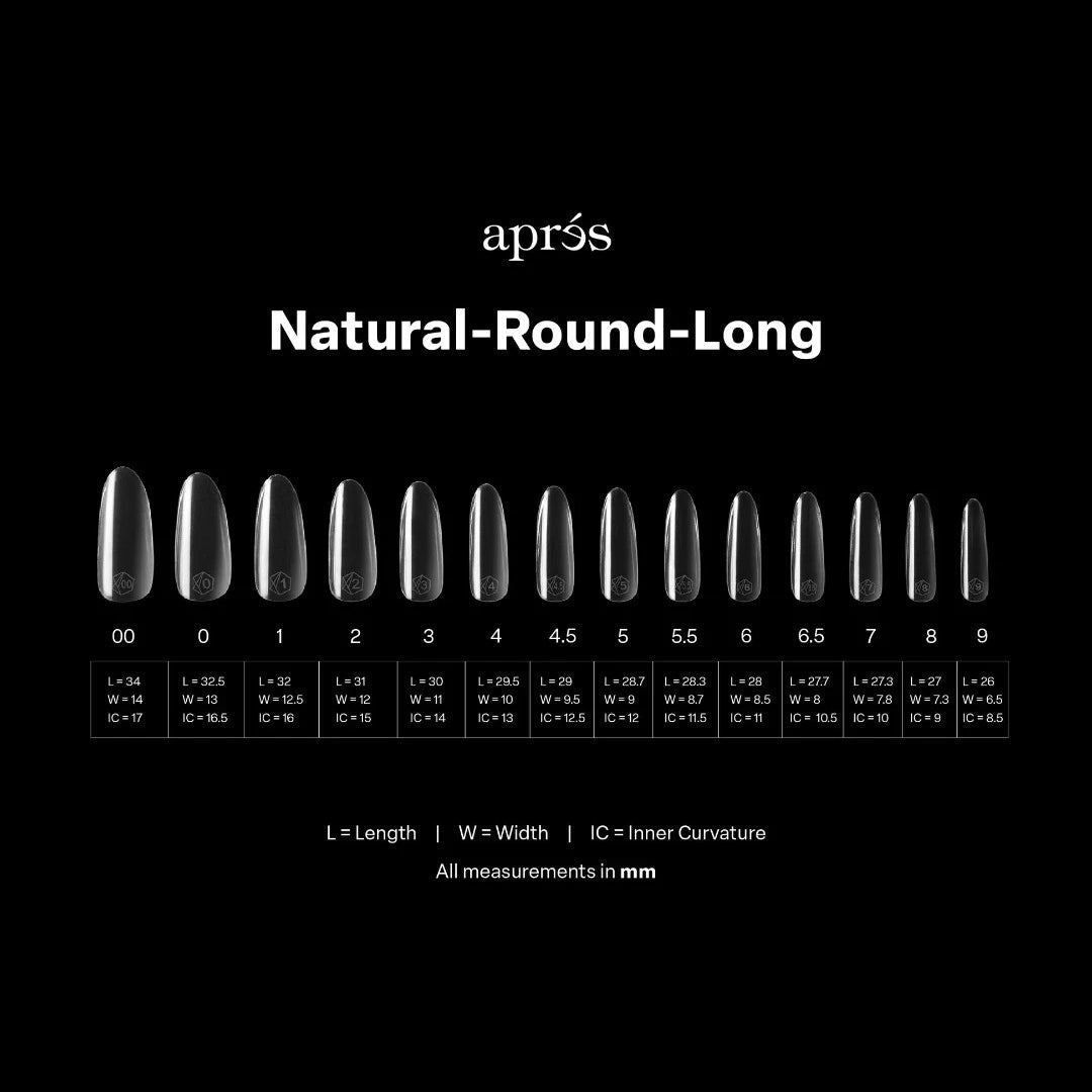 Apres Gel-X Mini Tips Box 2.0 - Natural Round Long (280Pcs)