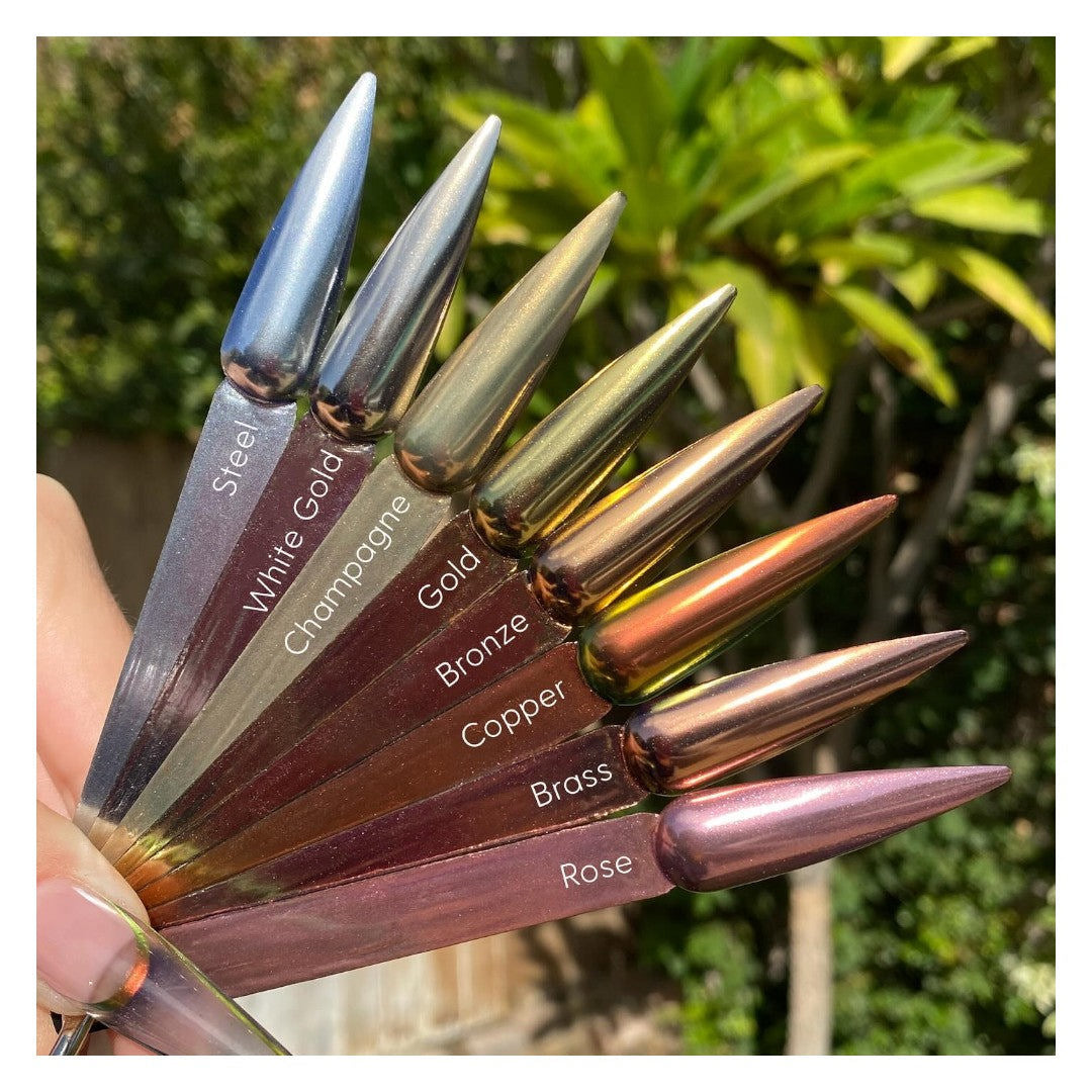 V Beauty Pure Chrome Powder Hot Metals Collection 8Pcs