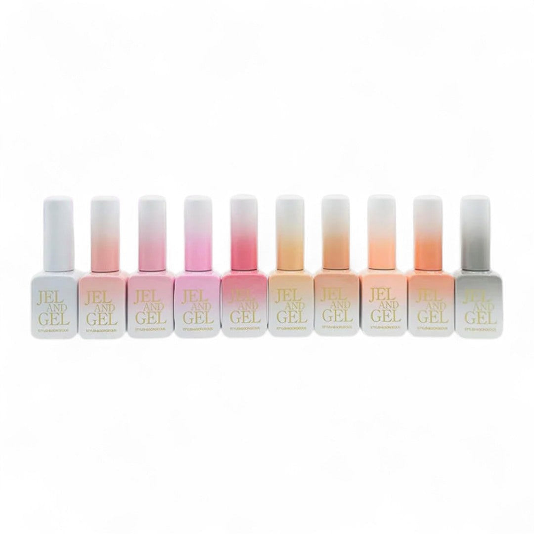 Jel and Gel Syrup Gel Polish - Syrup Collection #GS01-10 (10pcs)