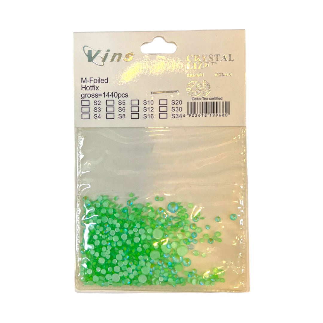 CNBS Rhinestones - Colourful Assorted Flatback Crystals 1440pcs