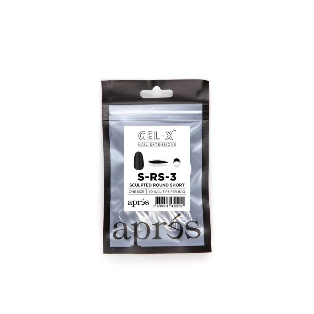 Apres Gel-X Refill Tips - Sculpted Round Short (50Pcs)