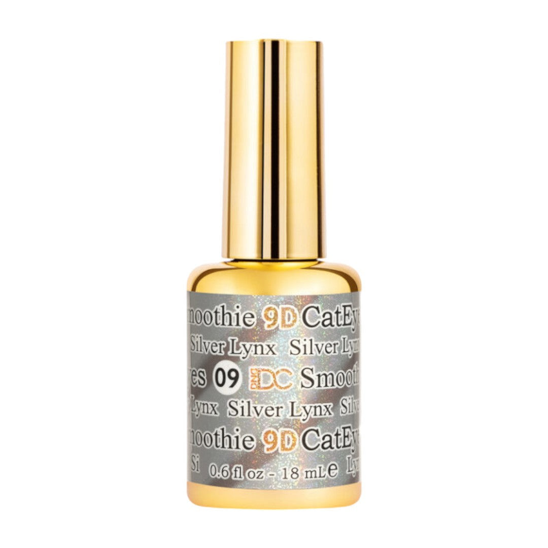 DND DC 9D Cat Eye Gel Polish - Silver Lynx #09