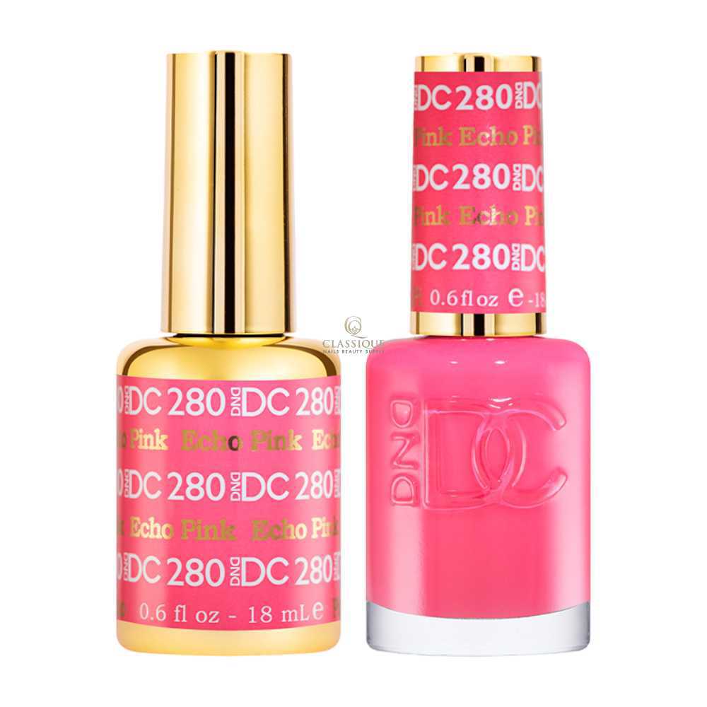 DND DC Gel & Lacquer Duo - Echo Pink #280
