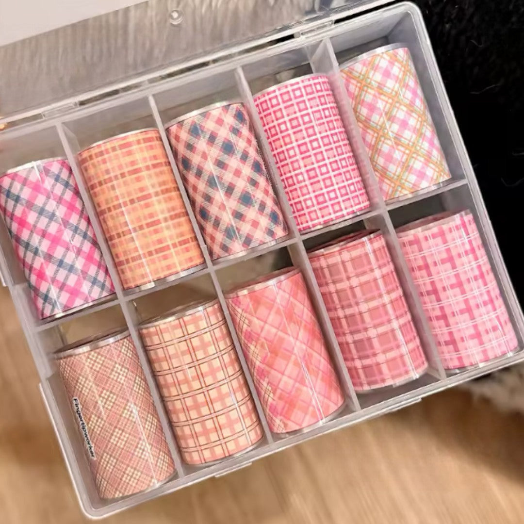 CNBS Transfer Foil - Pink Nail Art Designs