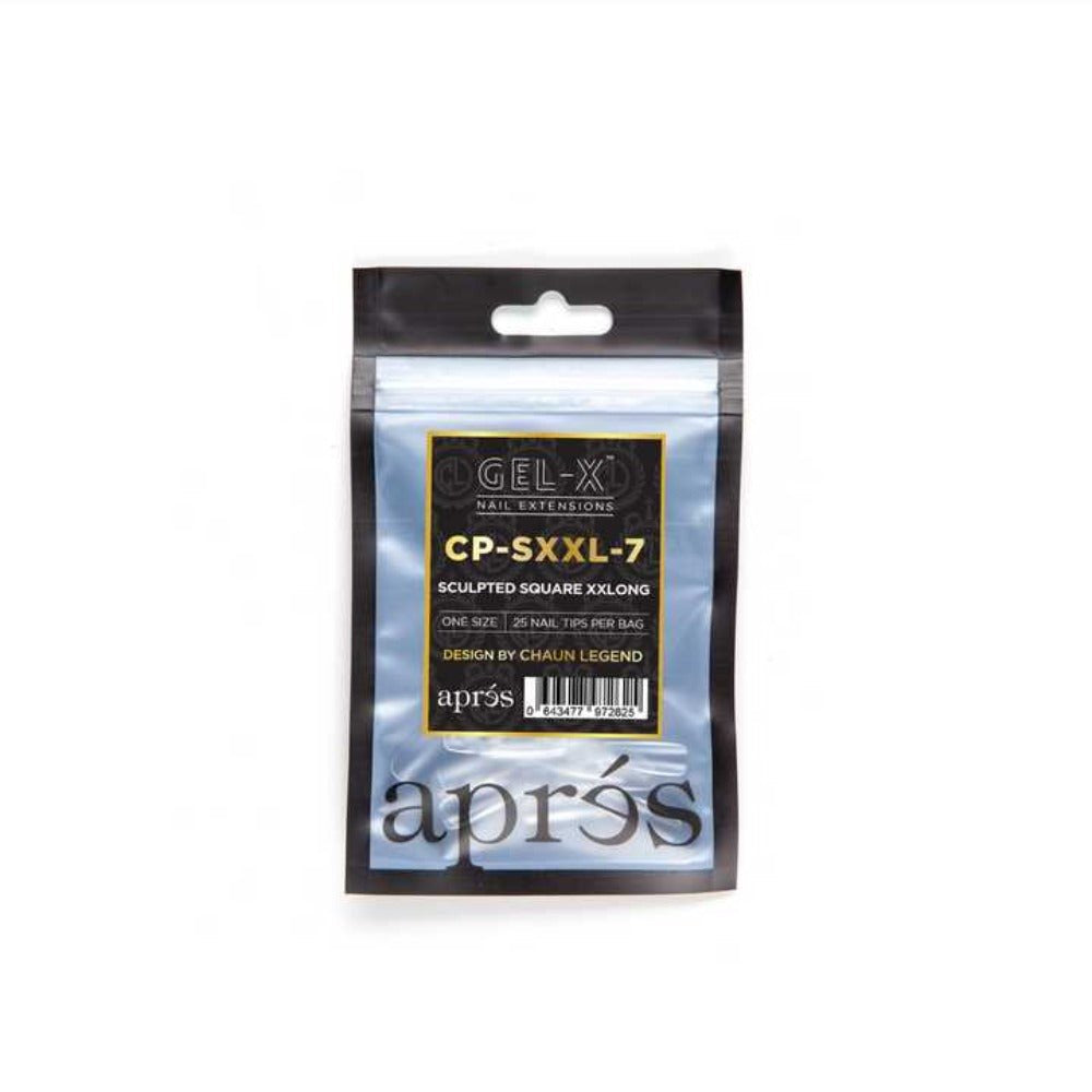 Apres X Chaun Legend Gel-X Refill Tips - Sculpted Square Xxlong (50Pcs)