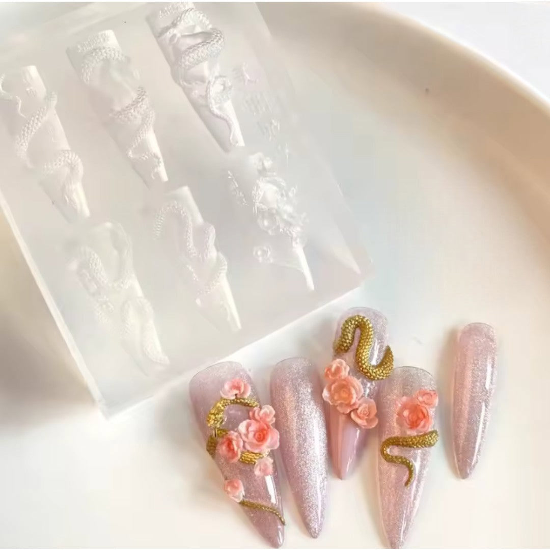 CNBS 3D Silicone Mould – Mixed Snake & Jade Designs