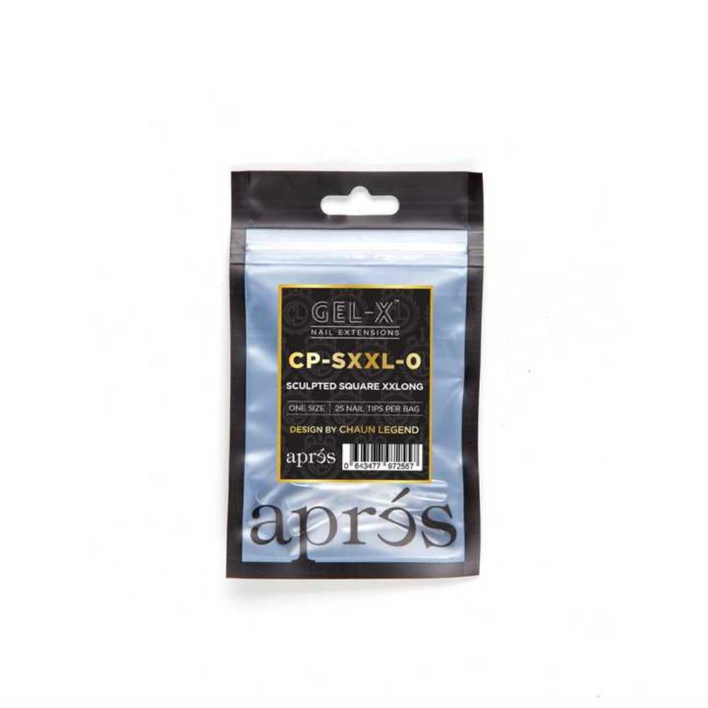 Apres X Chaun Legend Gel-X Refill Tips - Sculpted Square Xxlong (50Pcs)