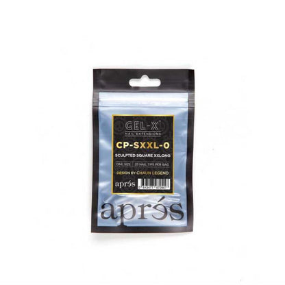 Apres X Chaun Legend Gel-X Refill Tips - Sculpted Square Xxlong (50Pcs)
