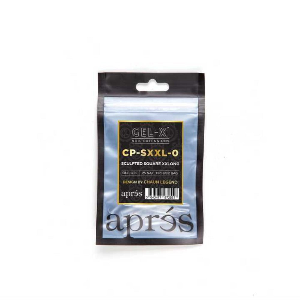 Apres X Chaun Legend Gel-X Refill Tips - Sculpted Square XXLong (50Pcs)