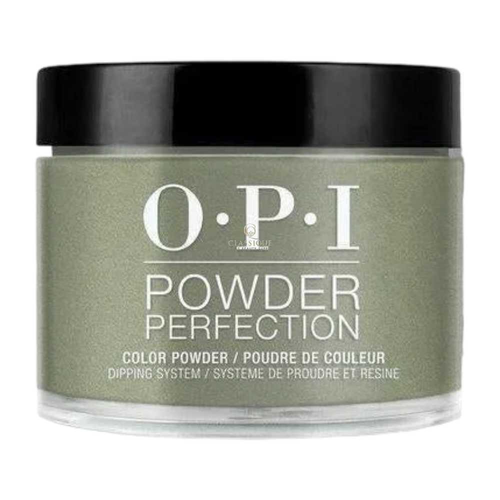 OPI Powder Perfection - Things I've Seen In Aber-Green #DPU15