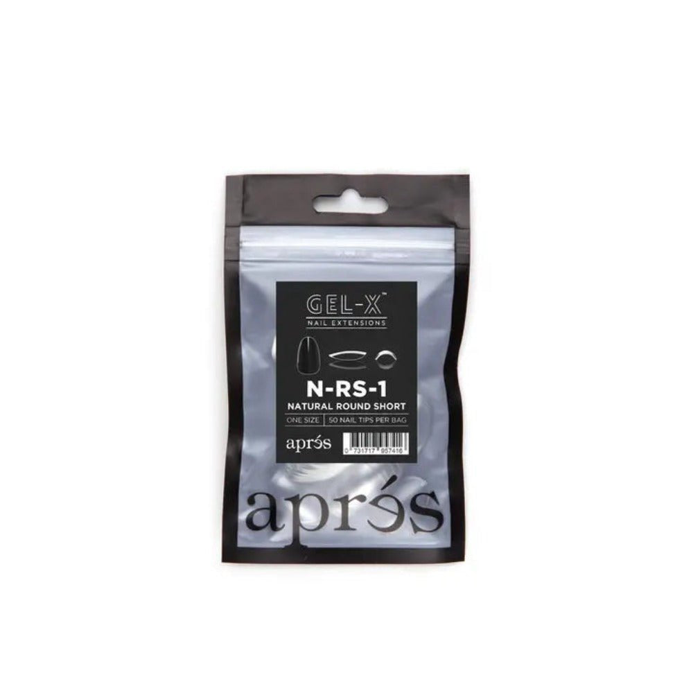 Apres Gel-X Refill Tips - Natural Stiletto Short (50Pcs)