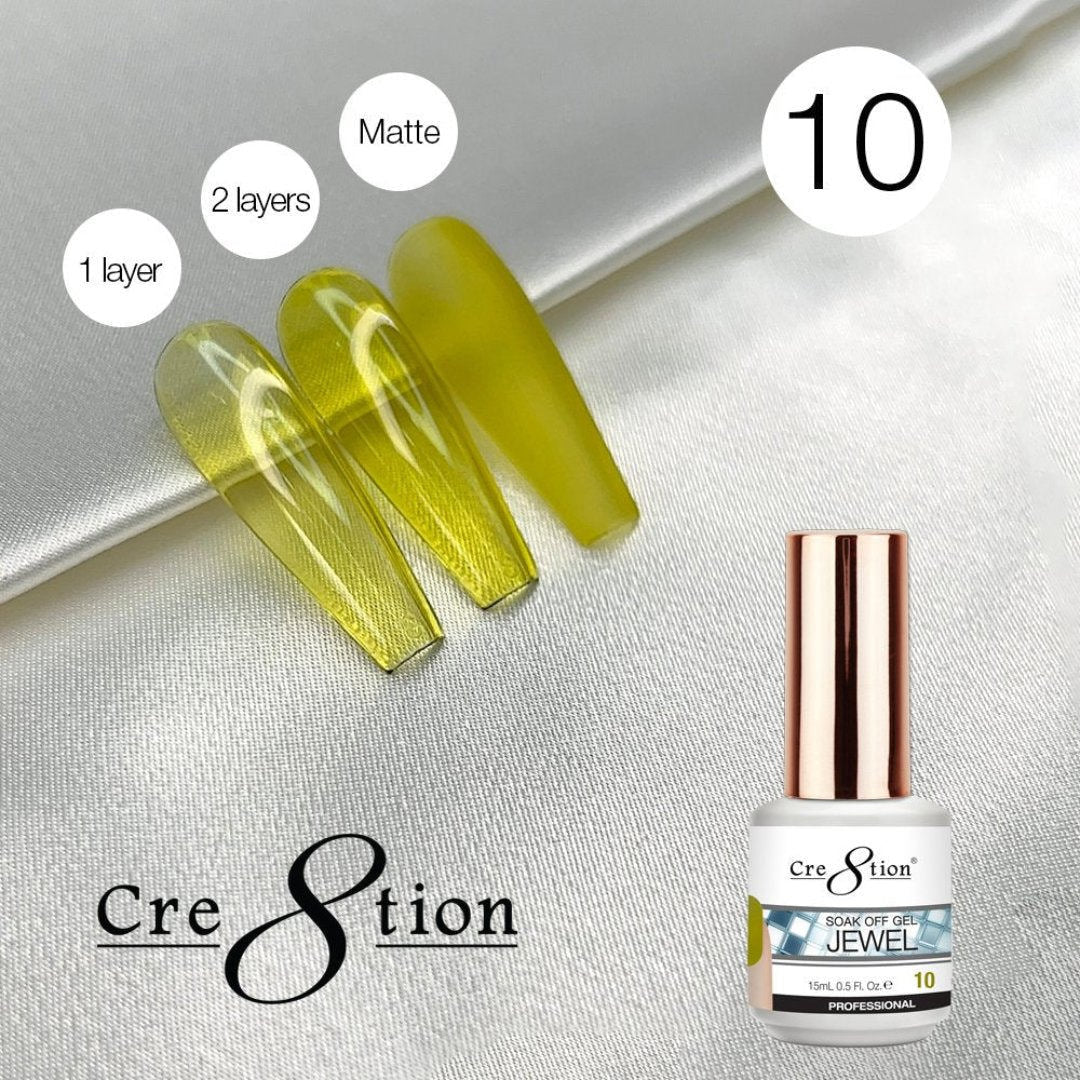 Cre8tion Jelly Gel Polish - Jewel #10
