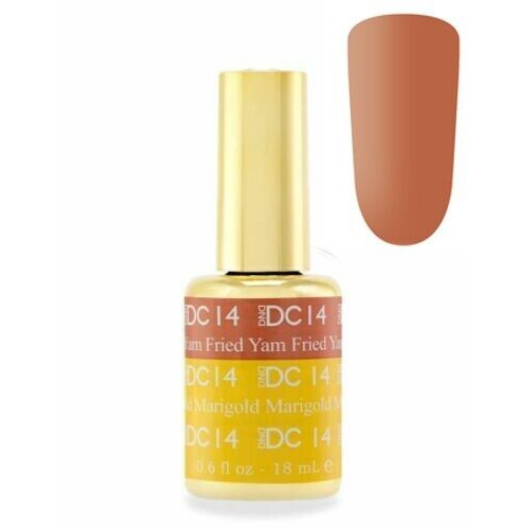 DND DC Mood Change Gel Polish - Yam Fried Marigold #14