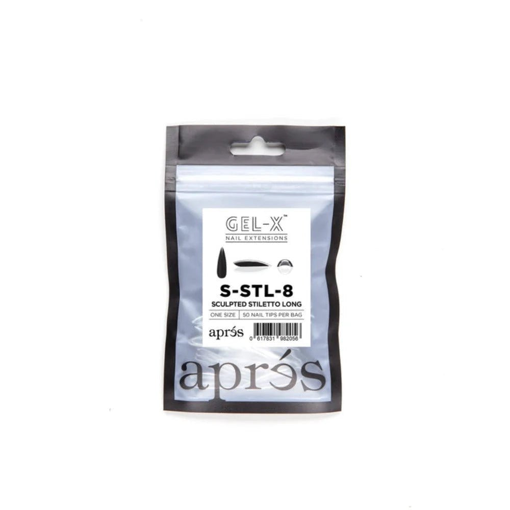 Apres Gel-X Refill Tips - Sculpted Stiletto Long (50Pcs)
