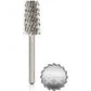Startool Nail Drill Bits - 3In1 Chamfer STXX Double Extra Coarse Grit 1/8 Silver