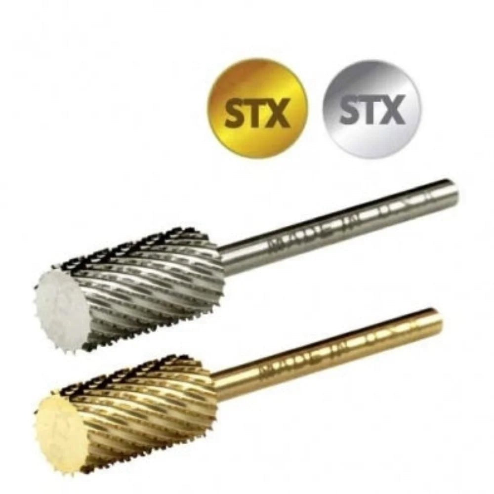 Startool Nail Drill Bits - Large Barrel Carbide STX Extra Coarse Grit 1/8 Gold
