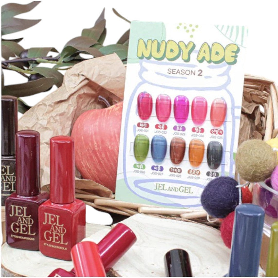 Jel and Gel Syrup Gel Polish - Nudy Ade 2 Collection #GS021-030 (10pcs)