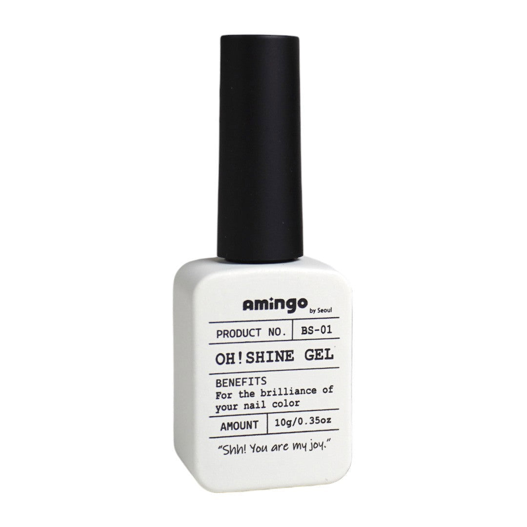 Amingo Pearl White Shimmer Gel Top Coat - Oh! Shine