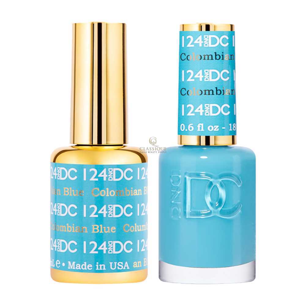 DND DC Gel & Lacquer Duo - Columbian Blue #124