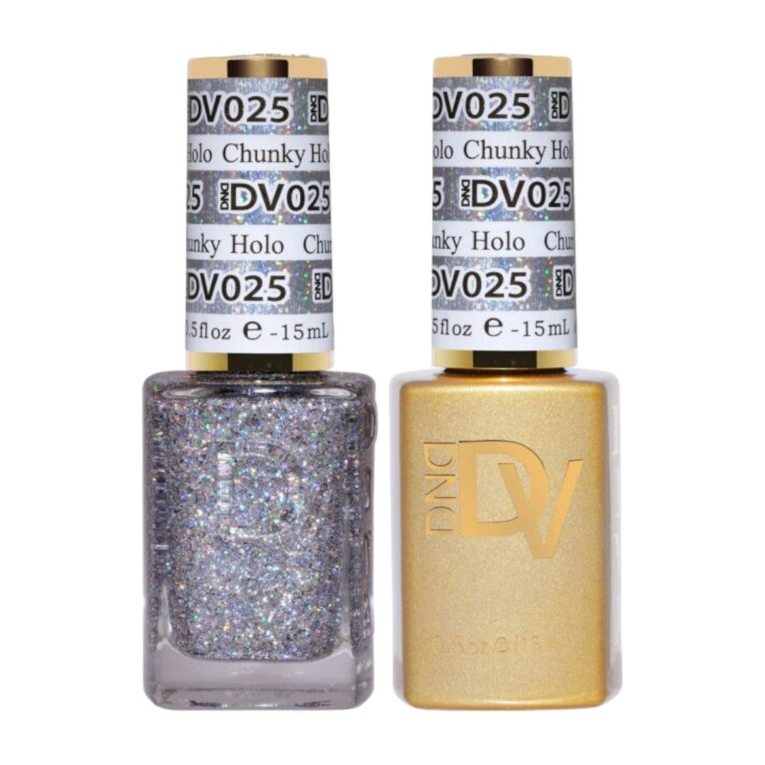DND Diva Gel & Lacquer Duo - Chunky Holo #025