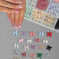 CNBS Nail Charms - Colourful Aurora Bow (24 Grids)