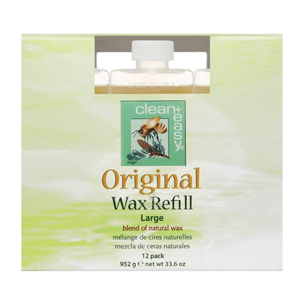 clean+easy Large (Leg) Original Wax Refill (Pack of 12) #41612