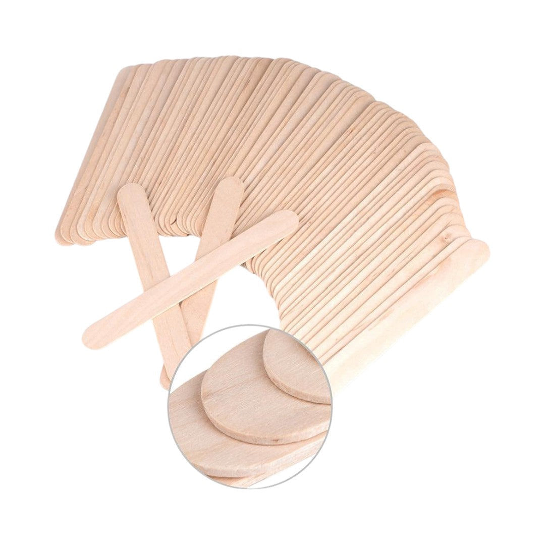 Silver Star Wooden Wax Sticks - Spatula Junior (Pack of 500) #FH-MB2