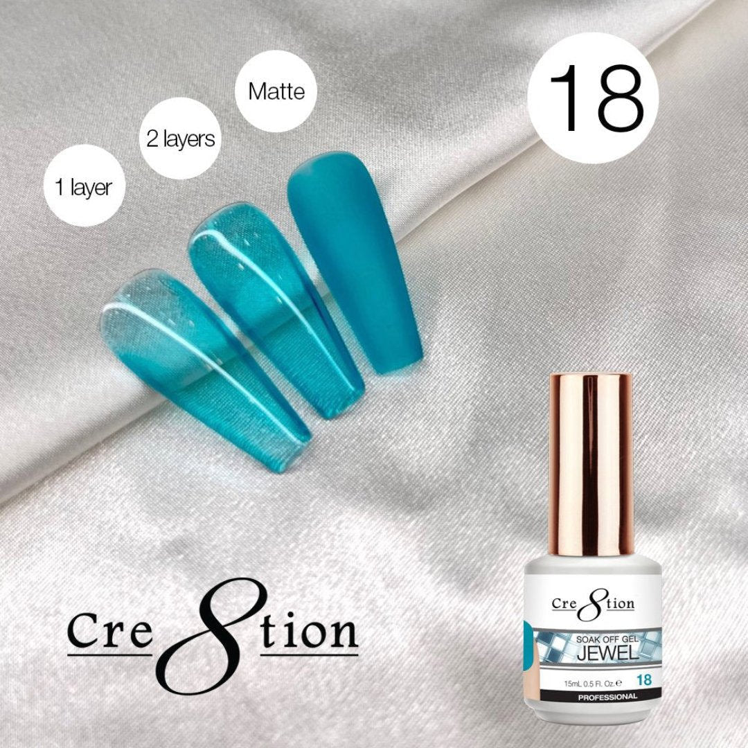 Cre8tion Jelly Gel Polish - Jewel #18