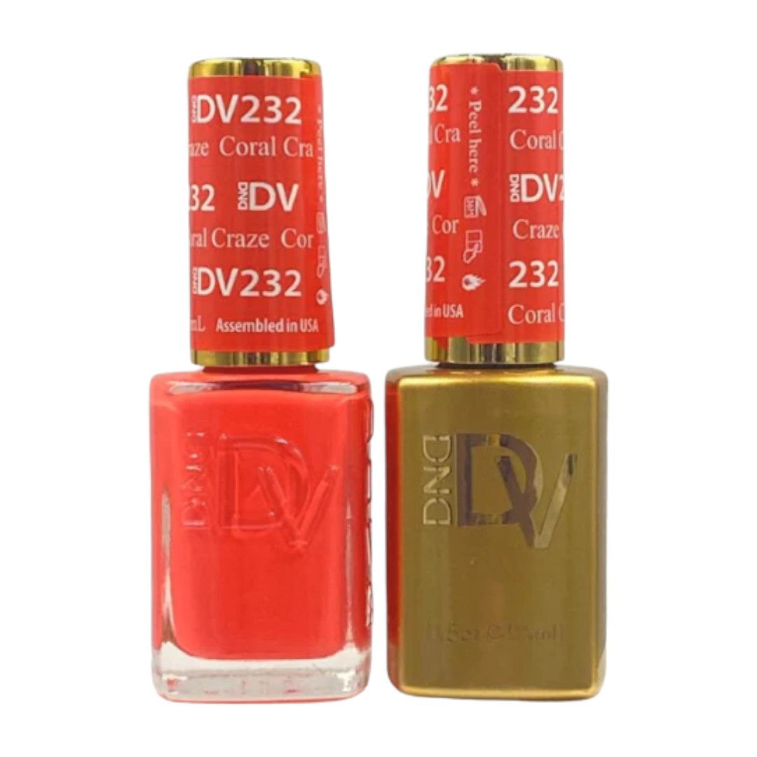 DND Diva Gel & Lacquer Duo - Coral Craze #232