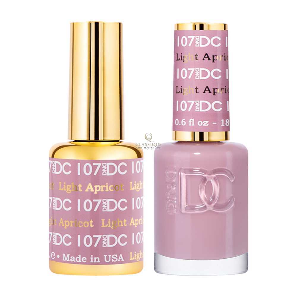 DND DC Gel & Lacquer Duo - Light Apricot #107