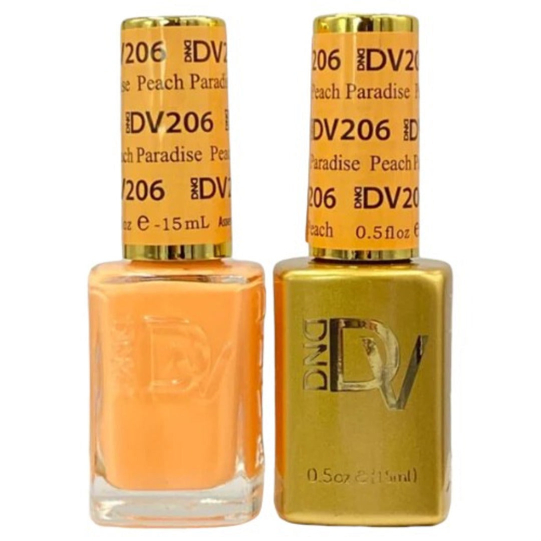 DND Diva Gel & Lacquer Duo - Peach Paradise #206