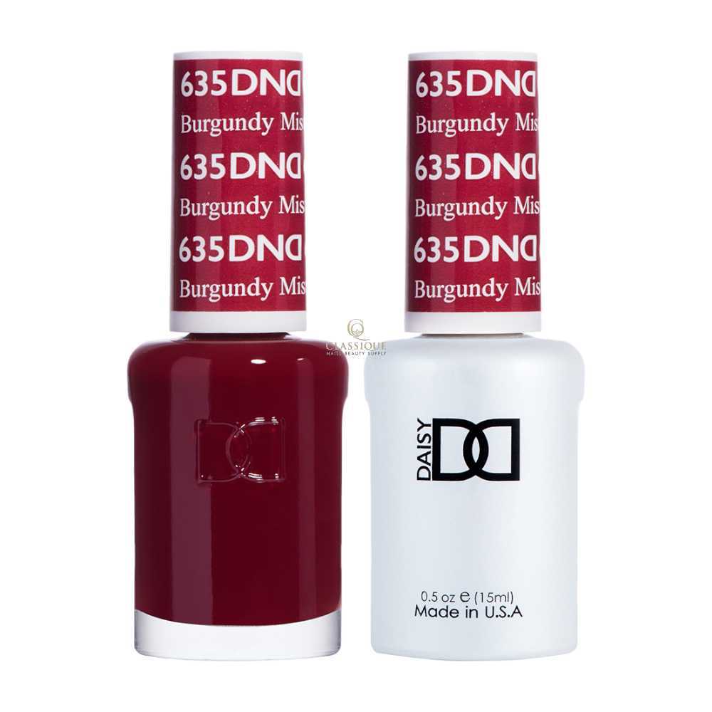 DND Gel & Lacquer Duo - Burgundy Mist #635