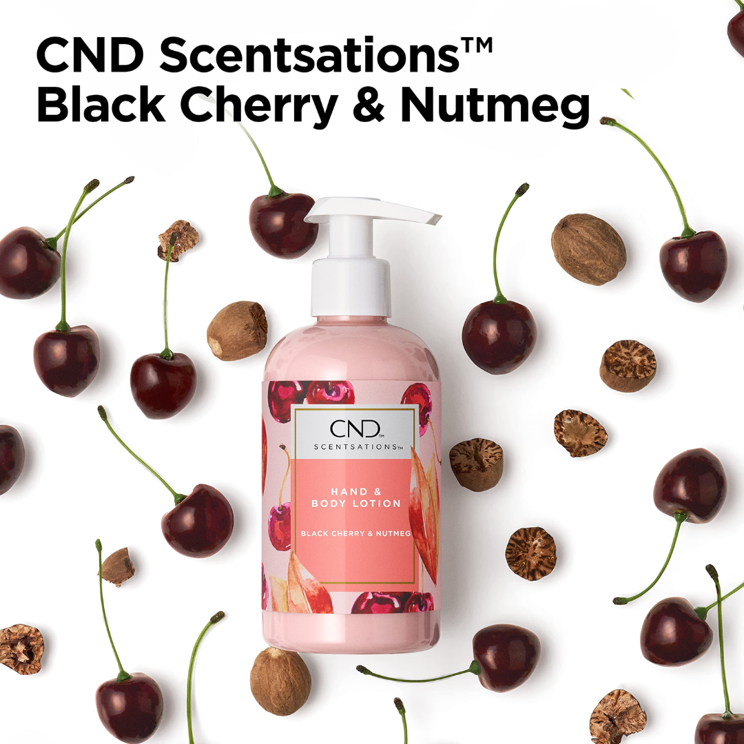 CND Scentsations Lotion 8.3Oz - Black Cherry & Nutmeg