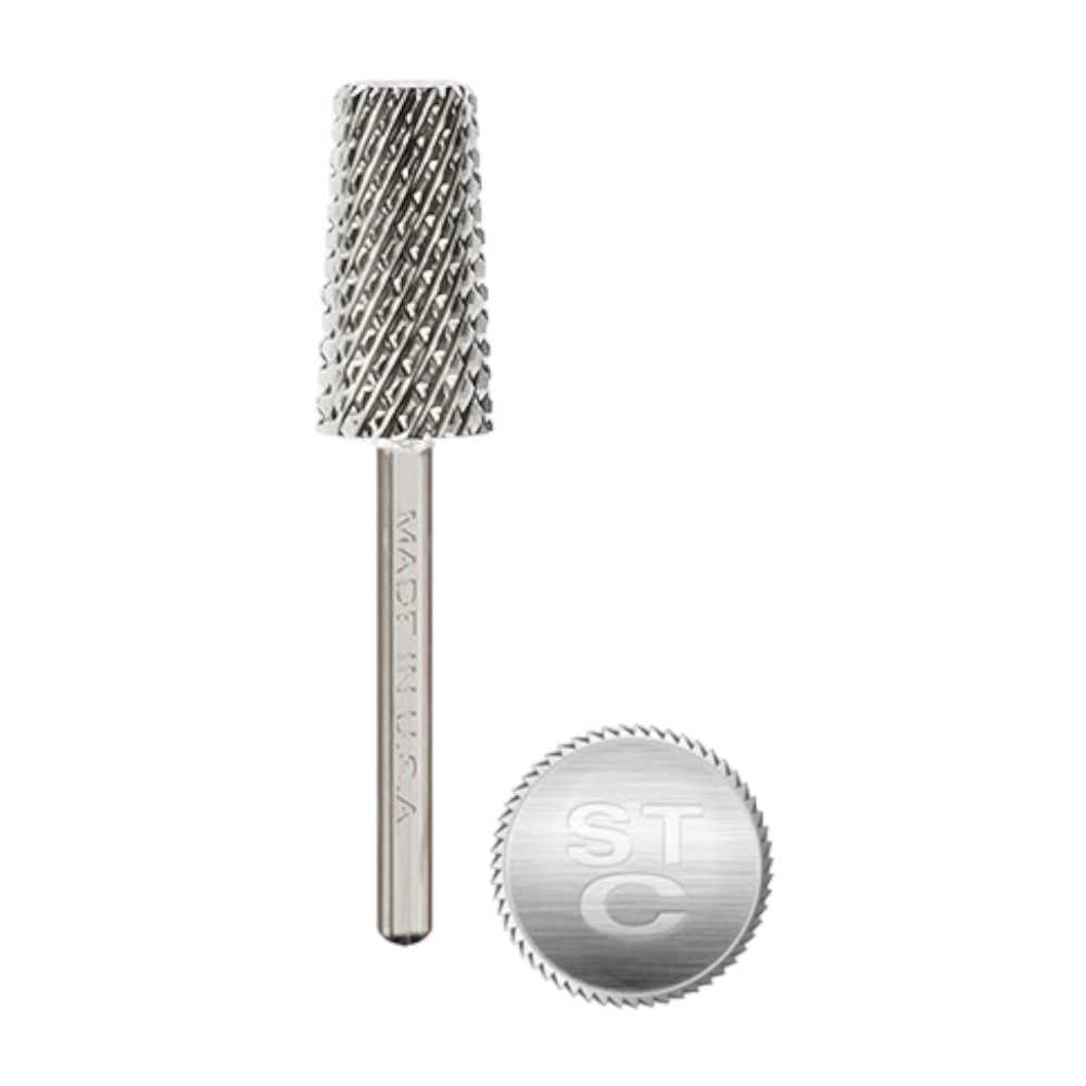 Startool Nail Drill Bits - 3In1 Chamfer STC Coarse Grit 3/32 Silver