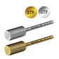 Startool Nail Drill Bits - Small Barrel Carbide STF Fine Grit 1/8 Gold