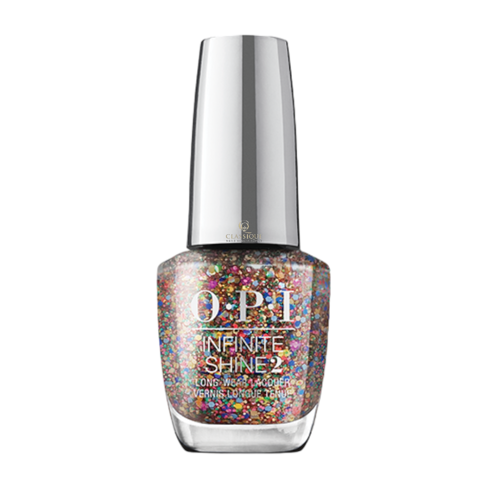 OPI Infinite Shine - You Had Me At Confetti #HRN30
