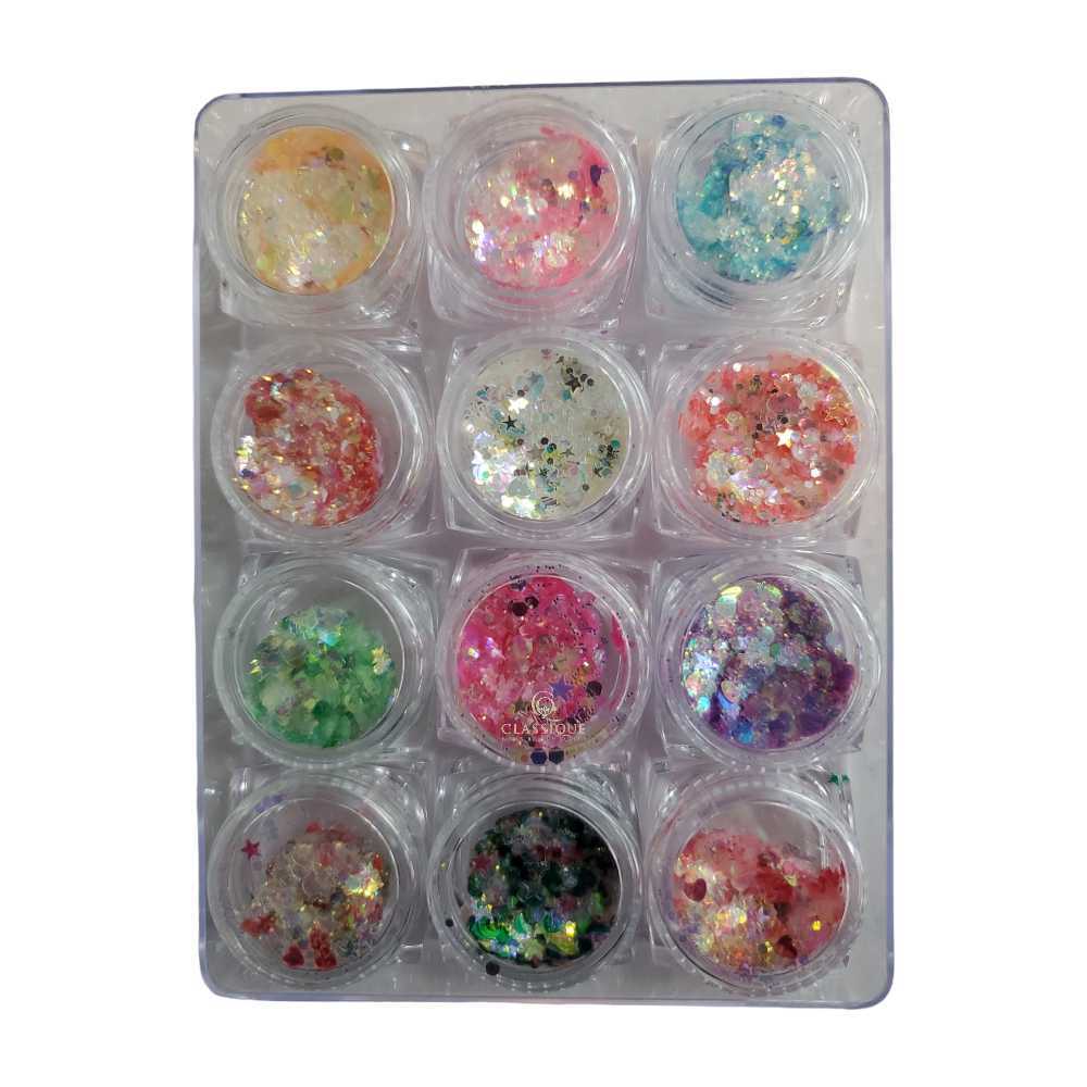 CNBS Glitter - Assorted Shimmery Shapes #04