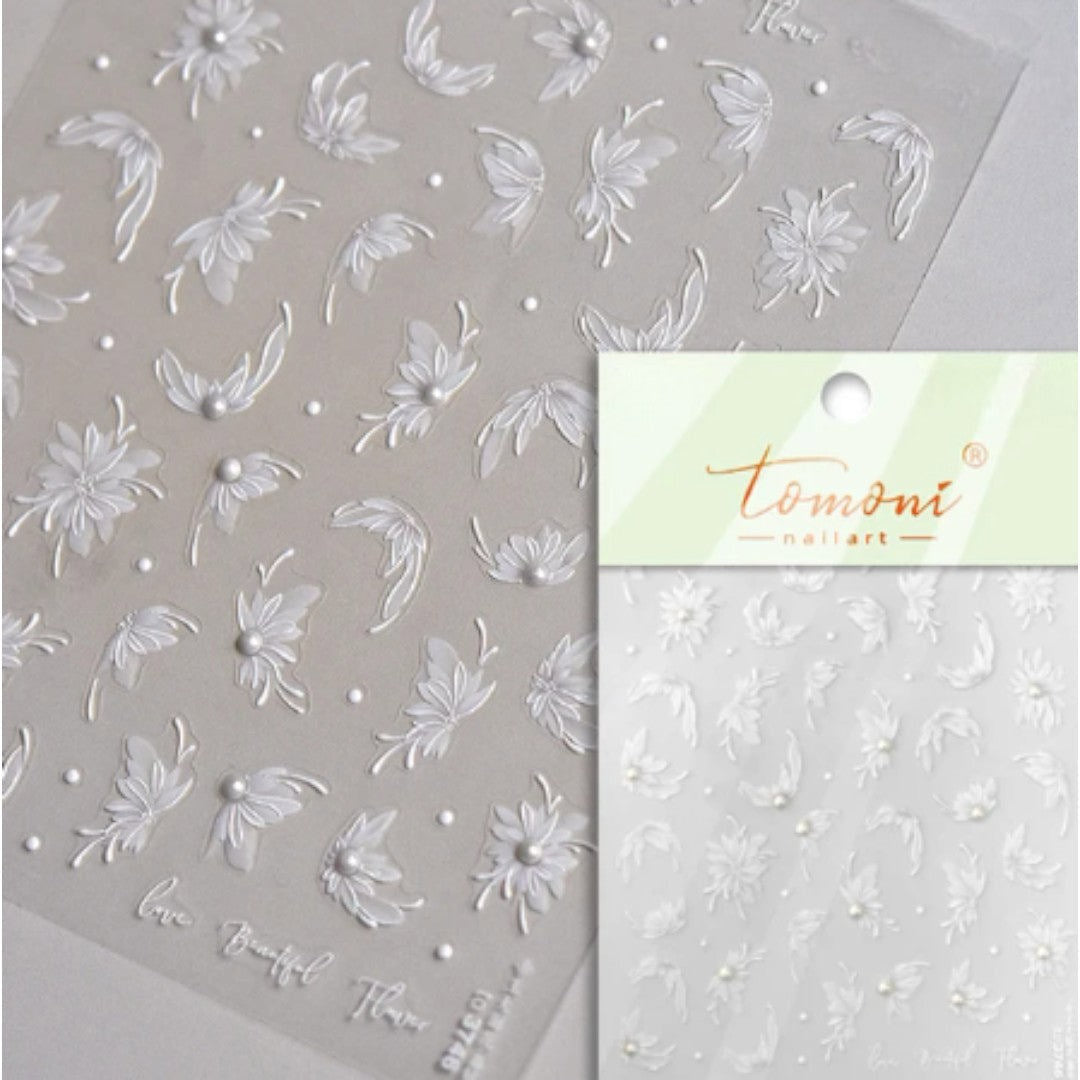 CNBS Nail Stickers - Dahlia Flowers