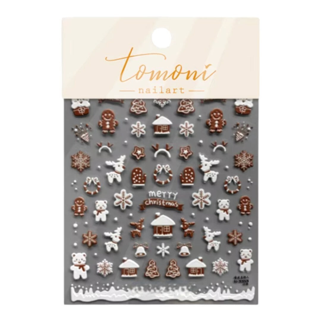 CNBS Nail Stickers - Holiday Teddy Bear