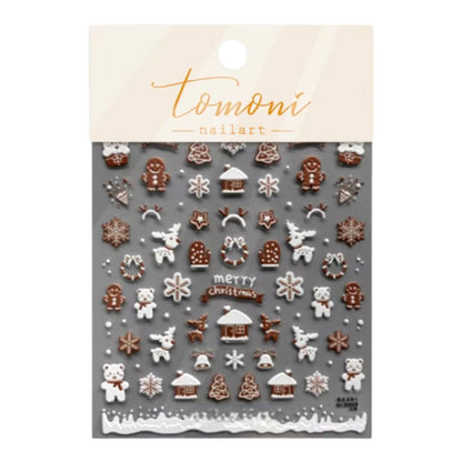 CNBS Nail Stickers - Holiday Teddy Bear
