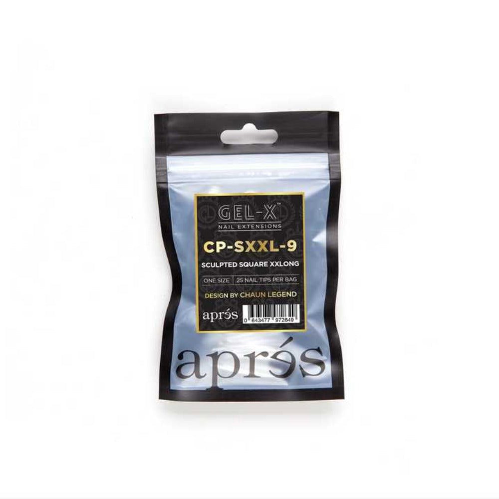 Apres X Chaun Legend Gel-X Refill Tips - Sculpted Square Xxlong (50Pcs)